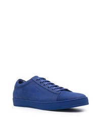 dunkelblaue Wildleder niedrige Sneakers von Paul Smith