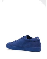 dunkelblaue Wildleder niedrige Sneakers von Paul Smith