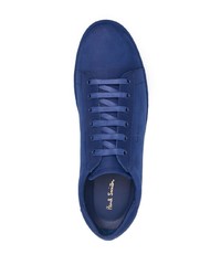 dunkelblaue Wildleder niedrige Sneakers von Paul Smith