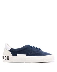 dunkelblaue Wildleder niedrige Sneakers von Hide&Jack