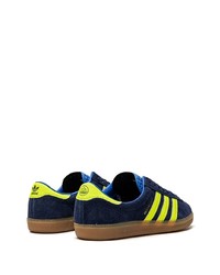 dunkelblaue Wildleder niedrige Sneakers von adidas