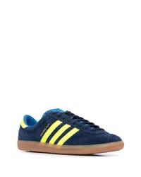 dunkelblaue Wildleder niedrige Sneakers von adidas