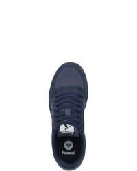 dunkelblaue Wildleder niedrige Sneakers von Hummel