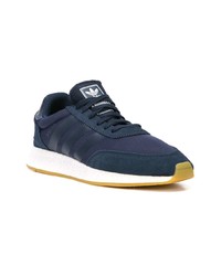 dunkelblaue Wildleder niedrige Sneakers von adidas