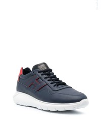 dunkelblaue Wildleder niedrige Sneakers von Hogan