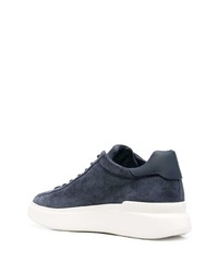 dunkelblaue Wildleder niedrige Sneakers von Hogan