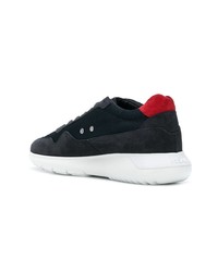 dunkelblaue Wildleder niedrige Sneakers von Hogan