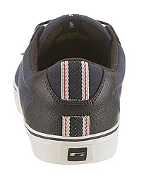 dunkelblaue Wildleder niedrige Sneakers von Jack & Jones