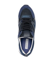 dunkelblaue Wildleder niedrige Sneakers von Jacob Cohen