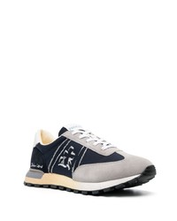 dunkelblaue Wildleder niedrige Sneakers von Premiata