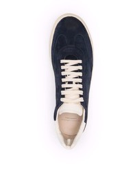 dunkelblaue Wildleder niedrige Sneakers von Officine Creative