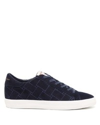 dunkelblaue Wildleder niedrige Sneakers von Kurt Geiger London