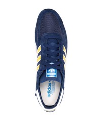 dunkelblaue Wildleder niedrige Sneakers von adidas