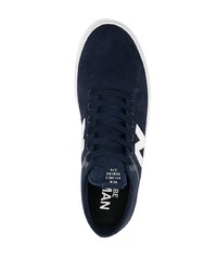 dunkelblaue Wildleder niedrige Sneakers von Junya Watanabe MAN