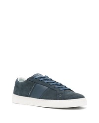 dunkelblaue Wildleder niedrige Sneakers von PS Paul Smith