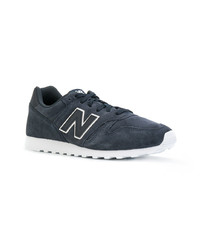 dunkelblaue Wildleder niedrige Sneakers von New Balance