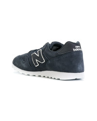 dunkelblaue Wildleder niedrige Sneakers von New Balance