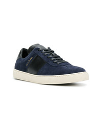 dunkelblaue Wildleder niedrige Sneakers von Paul Smith