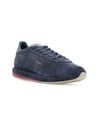 dunkelblaue Wildleder niedrige Sneakers von Ghoud