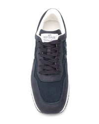 dunkelblaue Wildleder niedrige Sneakers von Hogan