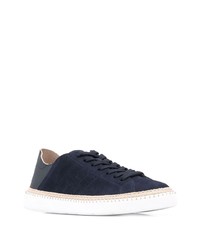 dunkelblaue Wildleder niedrige Sneakers von Hogan