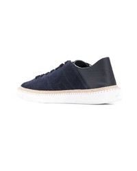 dunkelblaue Wildleder niedrige Sneakers von Hogan