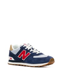 dunkelblaue Wildleder niedrige Sneakers von New Balance