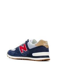 dunkelblaue Wildleder niedrige Sneakers von New Balance