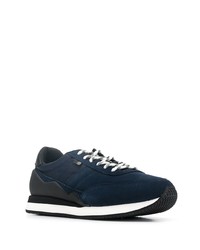 dunkelblaue Wildleder niedrige Sneakers von Woolrich