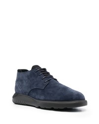 dunkelblaue Wildleder niedrige Sneakers von Hogan