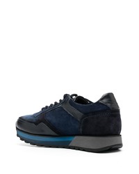 dunkelblaue Wildleder niedrige Sneakers von Casadei