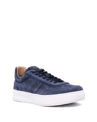 dunkelblaue Wildleder niedrige Sneakers von Tod's