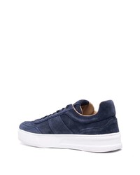 dunkelblaue Wildleder niedrige Sneakers von Tod's