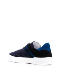 dunkelblaue Wildleder niedrige Sneakers von Hogan