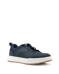 dunkelblaue Wildleder niedrige Sneakers von Timberland