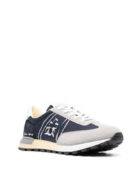 dunkelblaue Wildleder niedrige Sneakers von Premiata