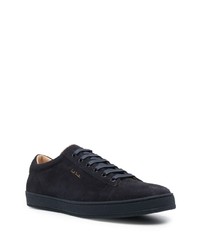 dunkelblaue Wildleder niedrige Sneakers von Paul Smith