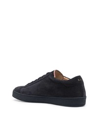 dunkelblaue Wildleder niedrige Sneakers von Paul Smith