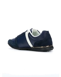 dunkelblaue Wildleder niedrige Sneakers von Versace Jeans