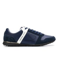 dunkelblaue Wildleder niedrige Sneakers von Versace Jeans