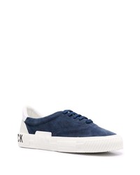 dunkelblaue Wildleder niedrige Sneakers von Hide&Jack