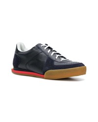 dunkelblaue Wildleder niedrige Sneakers von Givenchy