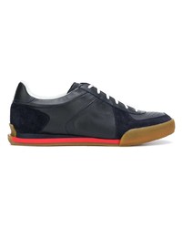 dunkelblaue Wildleder niedrige Sneakers von Givenchy