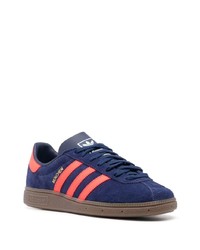 dunkelblaue Wildleder niedrige Sneakers von adidas