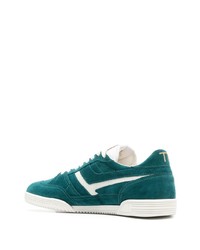 dunkelblaue Wildleder niedrige Sneakers von Tom Ford