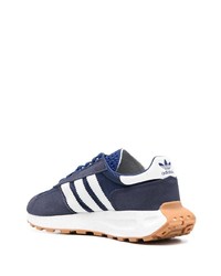 dunkelblaue Wildleder niedrige Sneakers von adidas