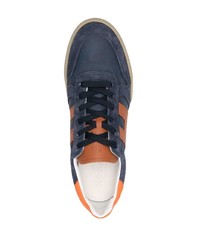 dunkelblaue Wildleder niedrige Sneakers von Hogan