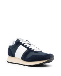 dunkelblaue Wildleder niedrige Sneakers von Paul Smith