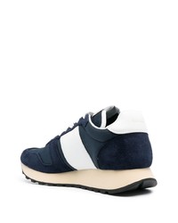 dunkelblaue Wildleder niedrige Sneakers von Paul Smith