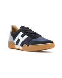 dunkelblaue Wildleder niedrige Sneakers von Hogan